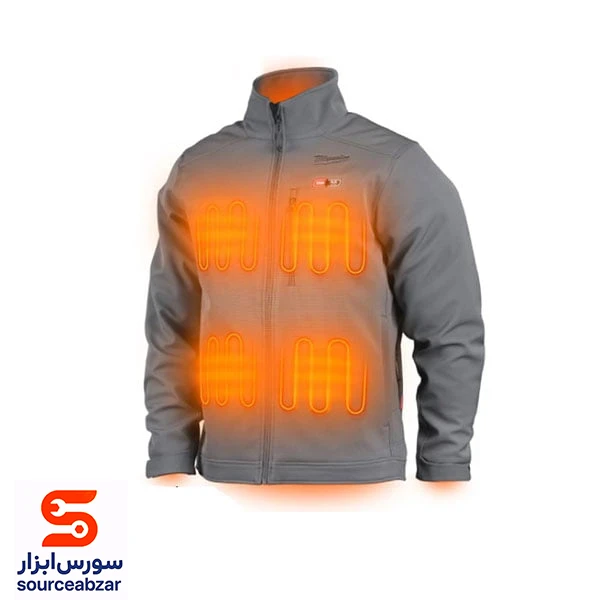 کاپشن هیتردار شارژی میلواکی سایز M مدل M12HJGREY5-0 بدون باتری