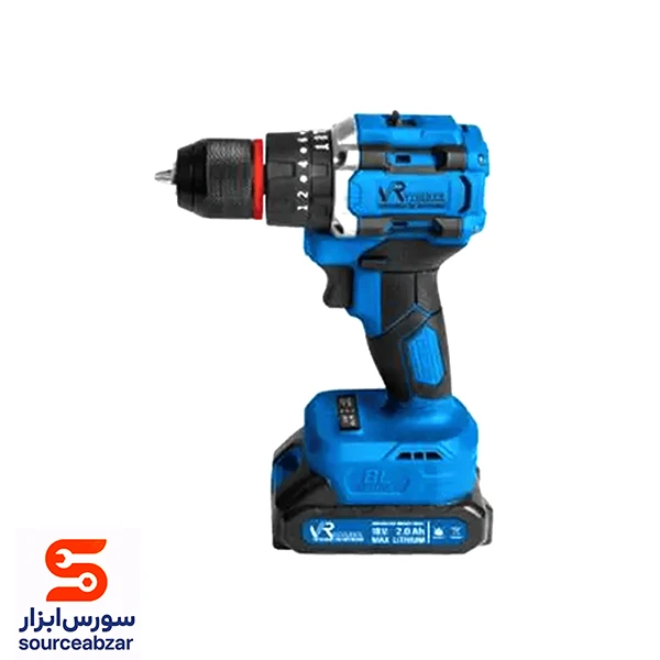 دریل پیچ گوشتی چکشی شارژی براشلس ویوارکس 18 ولت مدل VR1810V-1BL