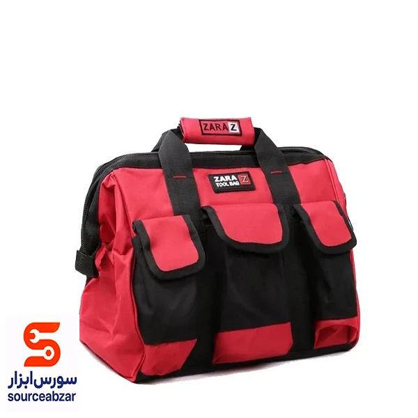 کیف ابزار زارا مدل 108 پرو با 8 عدد محفظه برزنتی