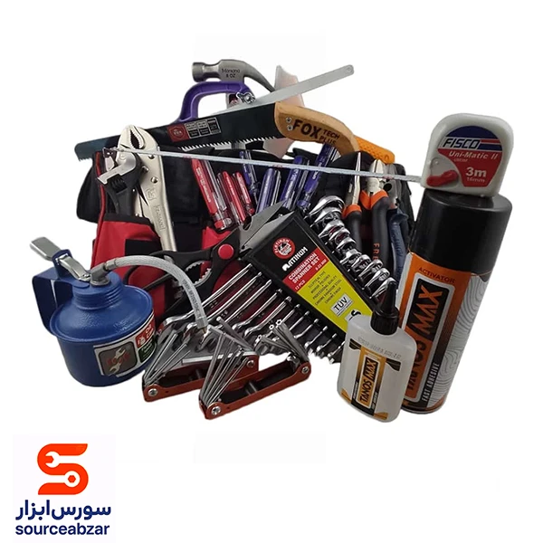 ست ابزار خانگی 72 پارچه حرفه ای ابزاررضا