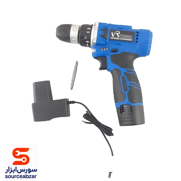 دریل پیچ گوشتی شارژی ویوارکس 12 ولت مدل VR1210-1C تک باتری