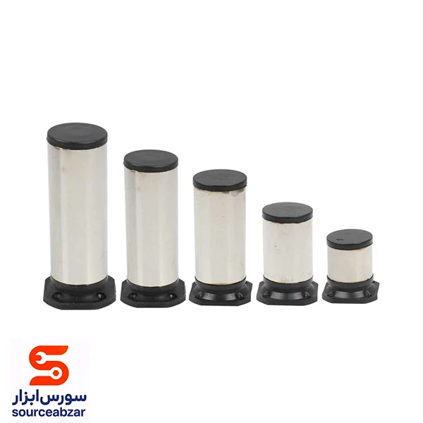 بسته 250 عددی پایه کابینت استیل ری صنعت سایز 6