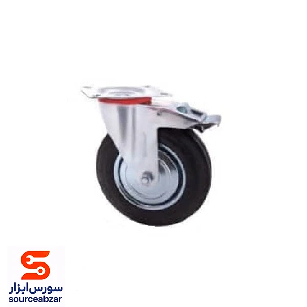 چرخ گردان ترمزدارسایز 100