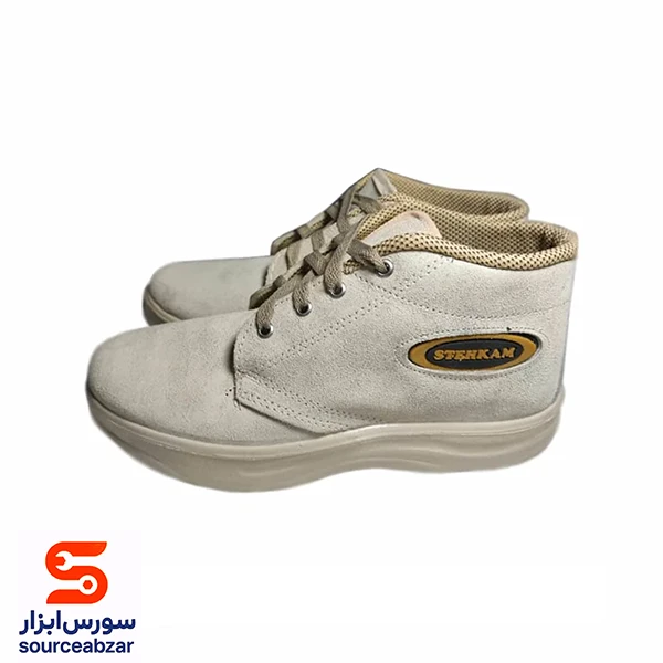 کفش کار ساق بلند کرم سایز 44