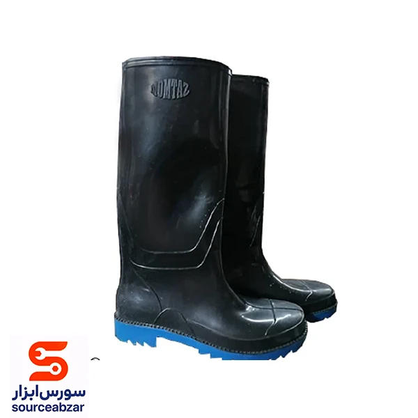 چکمه پلاستیکی مشکی ساق بلند سایز 40