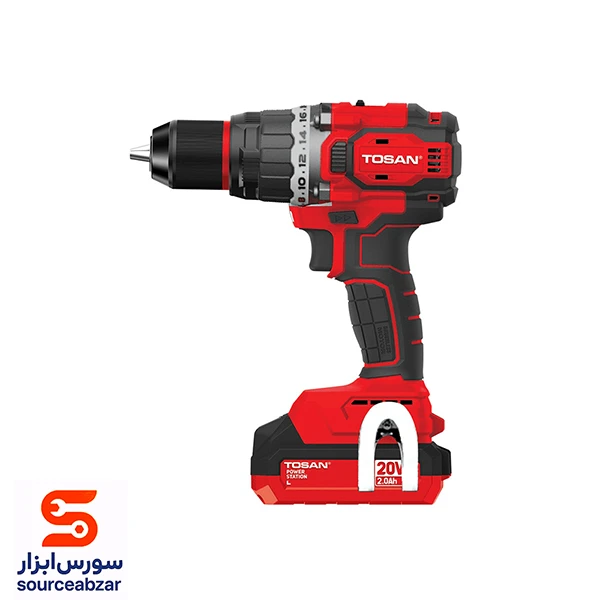 دریل پیچ گوشتی چکشی شارژی براشلس توسن 20 ولت مدل 9620BHS