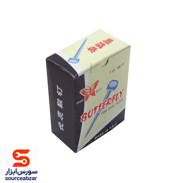 میخ سیاه بنفش پروانه بسته 450 گرمی 1 اینچ