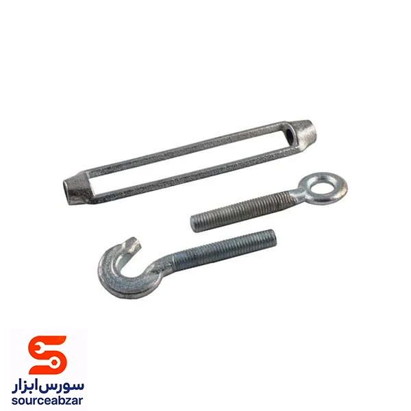 مهارکش یک سر حلقه یک سر قلاب گالوانیزه سایز 22