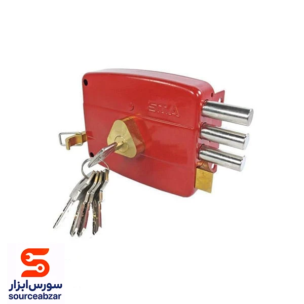 قفل حیاطی اس تی ای 3 لول مدل 106-12-5C