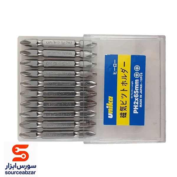 بسته 10 عددی سری پیچ گوشتی چهارسو ژاپنی 65 میلیمتر