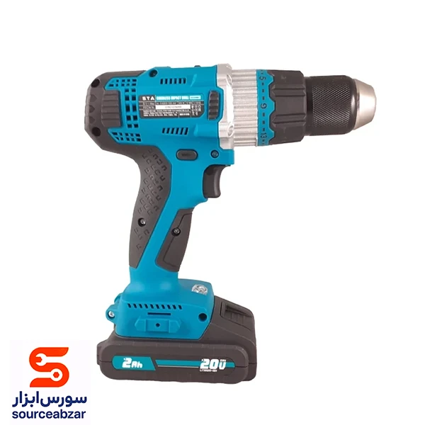 دریل پیچ گوشتی چکشی شارژی اس تی ای 20 ولت مدل CT21076HMX-2BMC