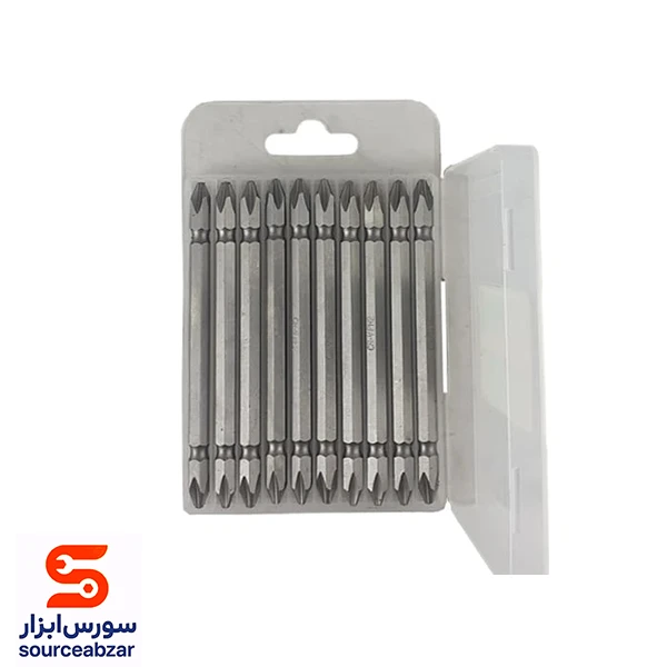بسته 10 عددی سری پیچ گوشتی دو سر چهارسو 10 سانت