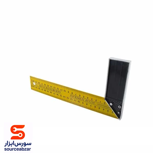 گونیا نجاری فلزی زرد 40 سانتی