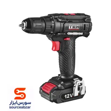 دریل پیچ گوشتی شارژی اتوماتیک تی ای اچ TEH مدل TDLI212S ظرفیت 12 ولت